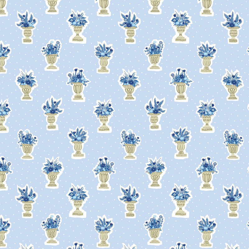 Liberty Garden Party Blue China Jardiniere Spot A
