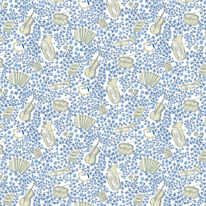 Liberty Garden Party Blue China Musical Meadow