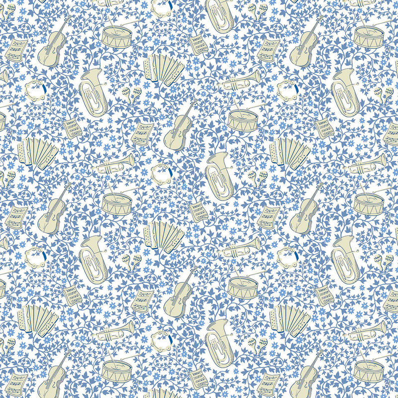 Liberty Garden Party Blue China Musical Meadow A