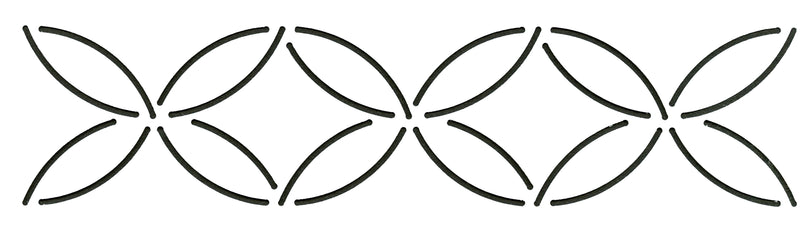 Quilt Stencil Pumpkin Seed Border 9in x 2in