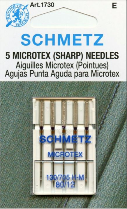 Schmetz Microtex Sharp Needles 80/12 5-pack