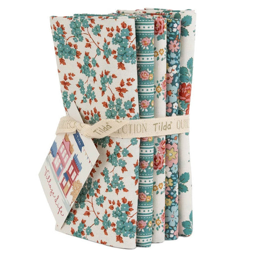 Village Life Fat Quarter Bundle Petrol/Teal