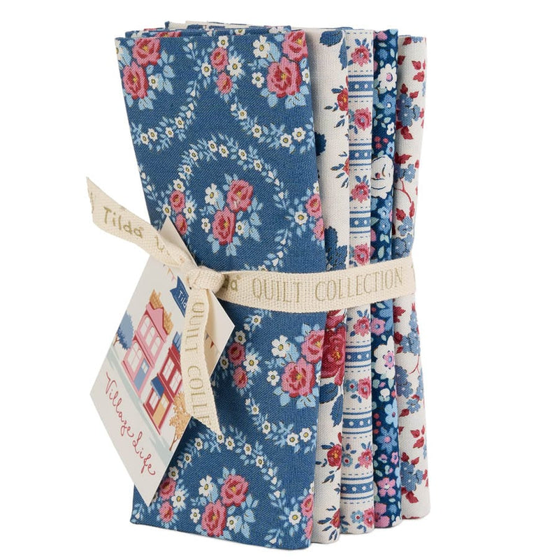 Village Life Fat Quarter Bundle Blue
