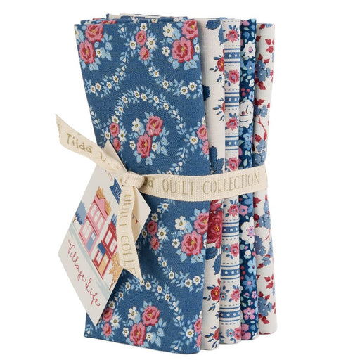 Village Life Fat Quarter Bundle Blue