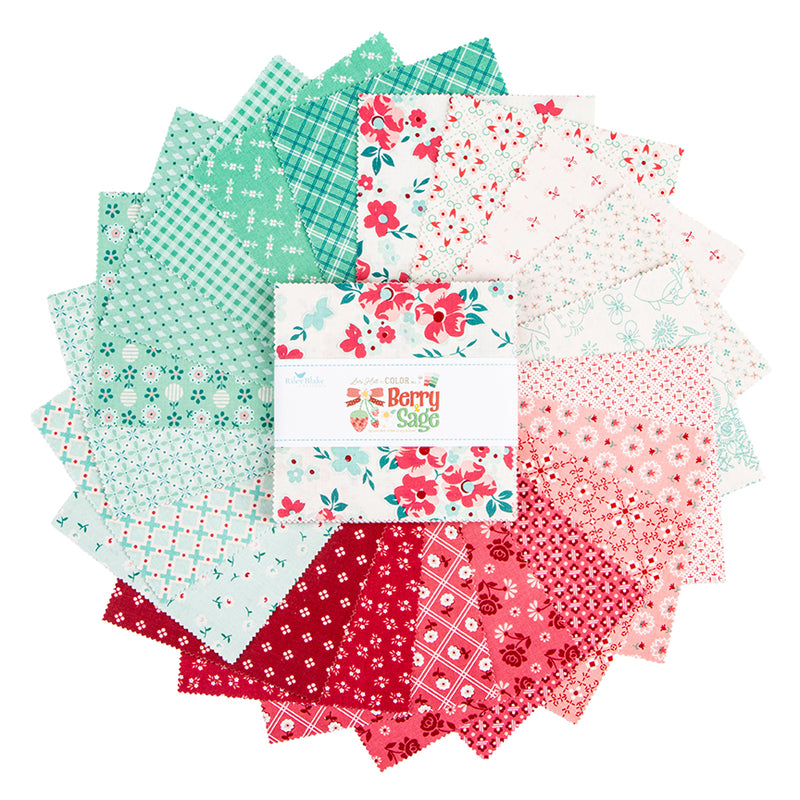 Berry & Sage 5 Inch Stacker, 42 Pcs.