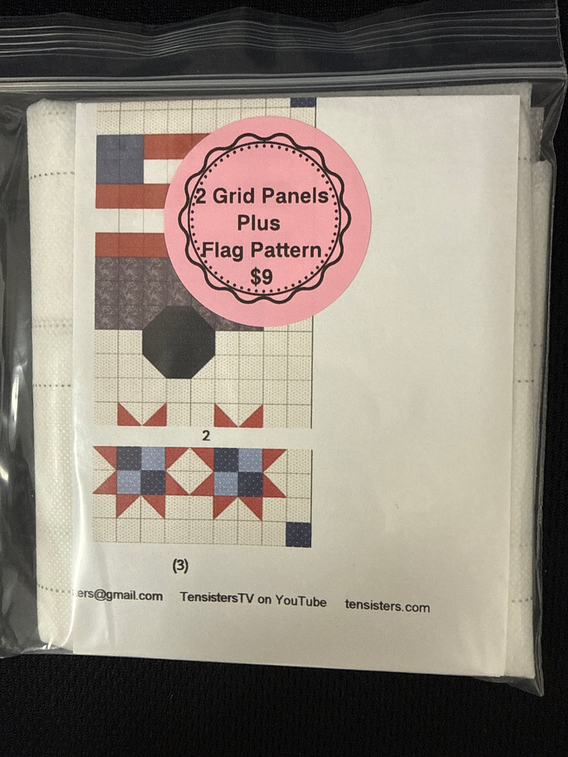 2 Grid Panels and Flag Pattern