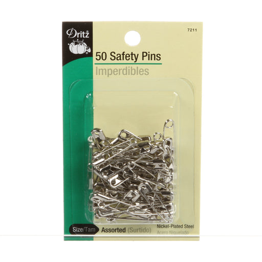 Safety Pins Nickel Size 1/2 50ct