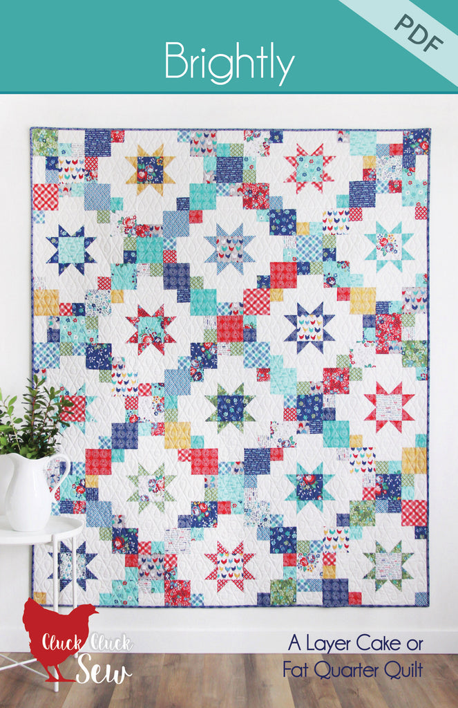 Brightly quilt pattern by Cluck Cluck Sew