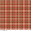 Christmas Greetings Plaid Red