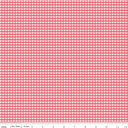 1/8 Small Gingham Tea Rose