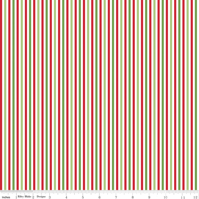 Stripe 1/8 Inch Color Christmas