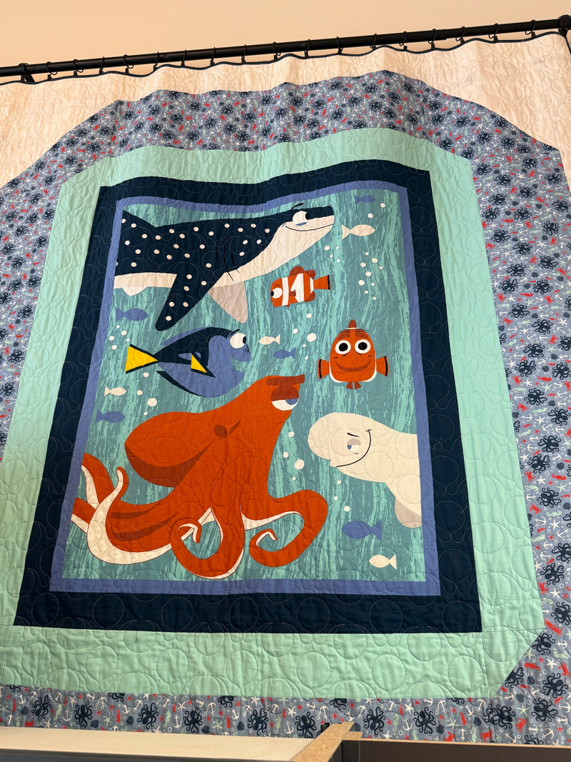 Finding Nemo Quilt 73” x 64”