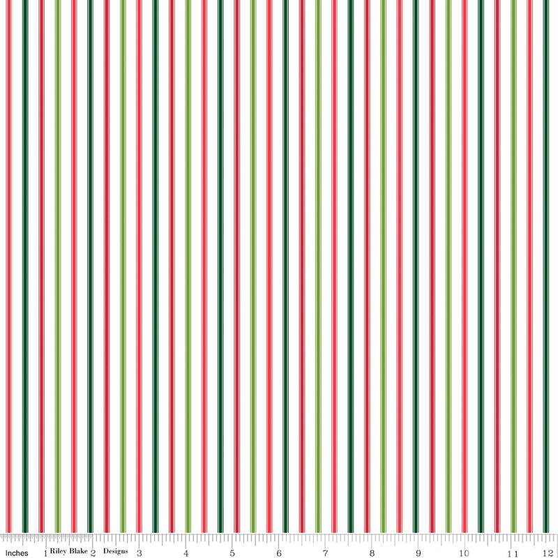Seasonal Basics Ticking Stripe Christmas