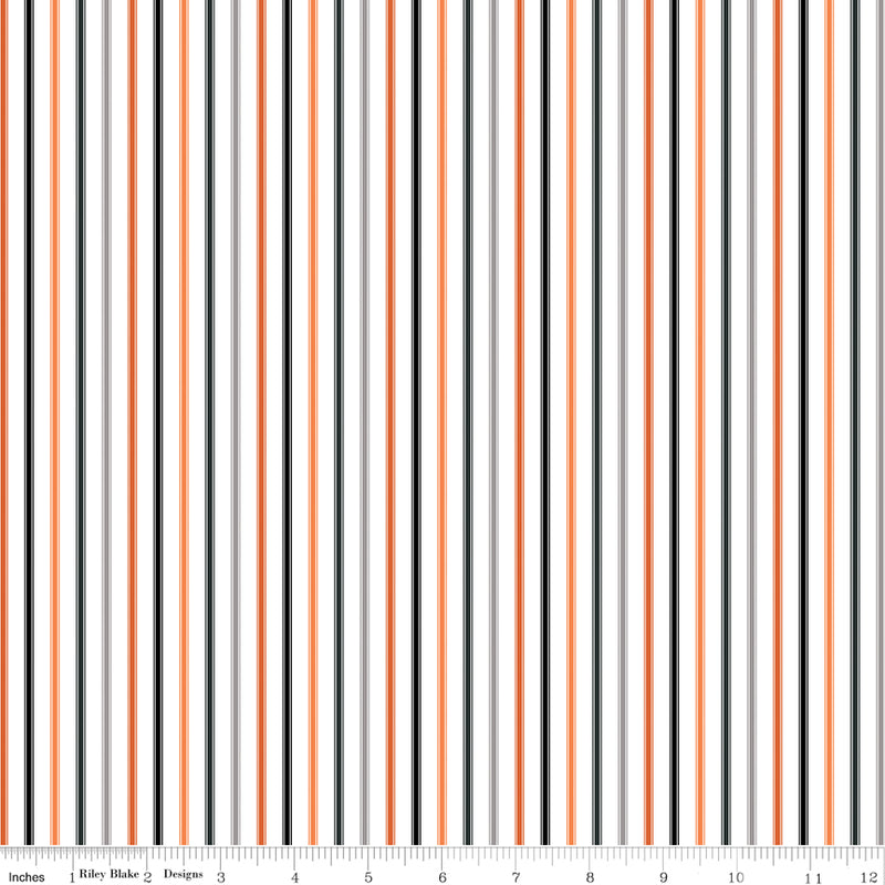 Seasonal Basics Ticking Stripe Halloween