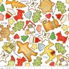 Gingerbread Cookie Toss White
