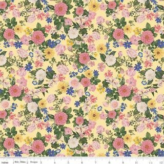 Everbloom fabric, Flowers, Yellow