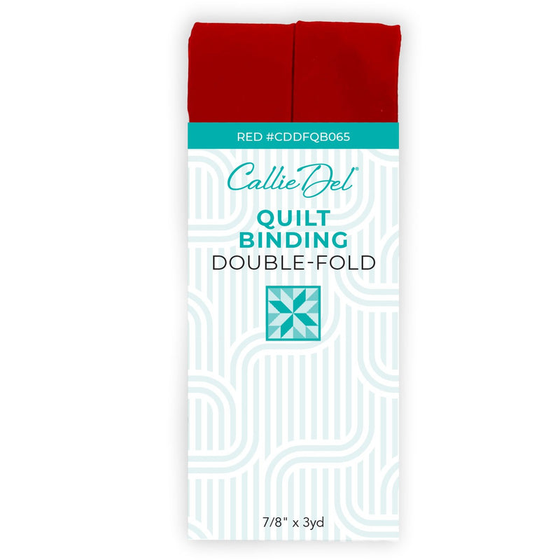 CDDFQB065 Double Fold Quilt Binding Red 7/8in x 3yd