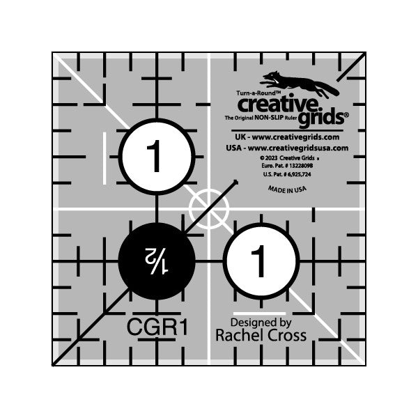 Creative Grids 1-1/2in Square Ruler