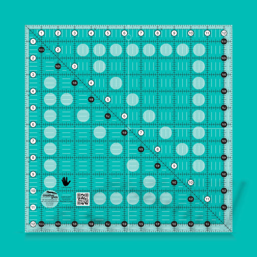 Creative Grids Left Handed 12-1/2in Square Ruler
