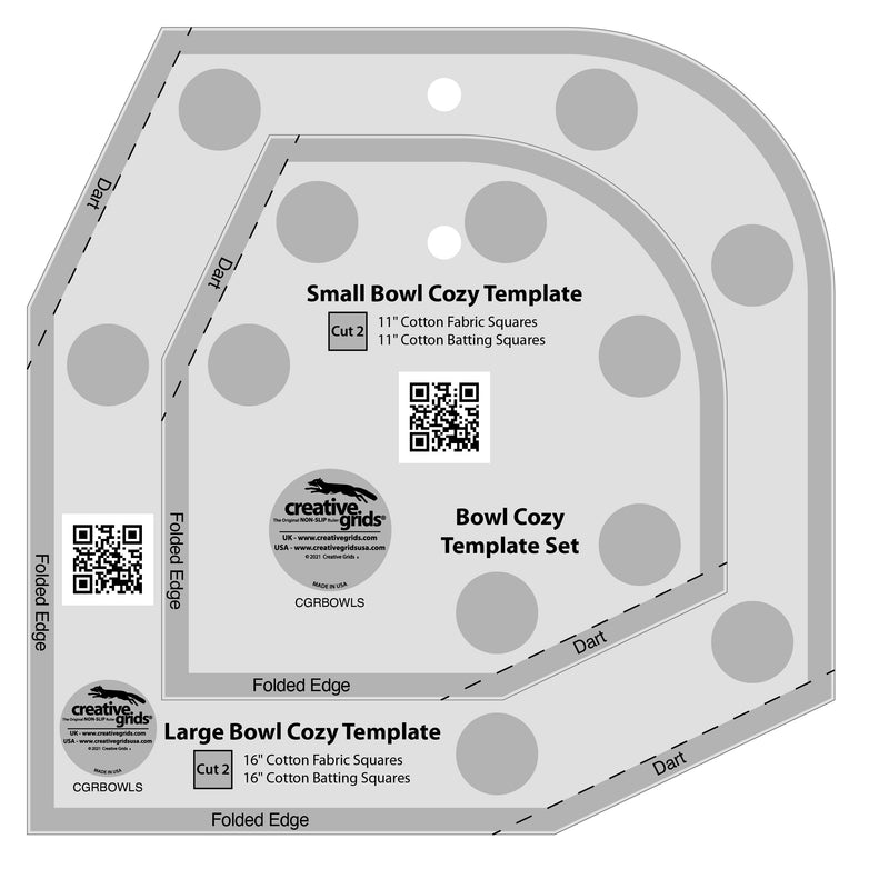 CGRBOWLS Creative Grids Bowl Cozy Template Set