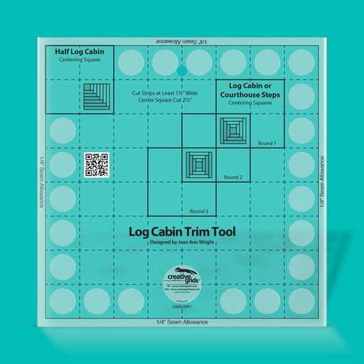 Creative Grids Log Cabin Trim Tool for 8in Finished Blocks