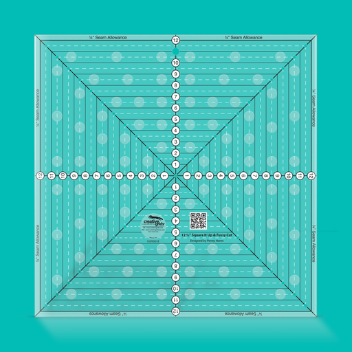 Creative Grids 12-1/2in Square It Up or Fussy Cut Square