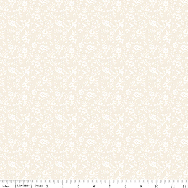 Elegant Essentials Small Floral Cream Pearl