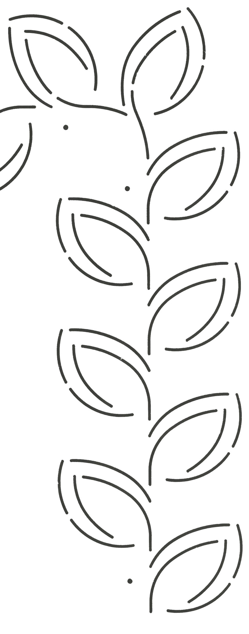 Quilt Stencil Bent Grass Border
