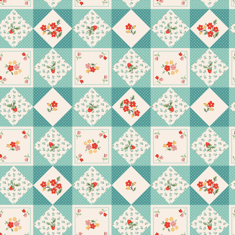COUNTRY FLOWERS TEAL