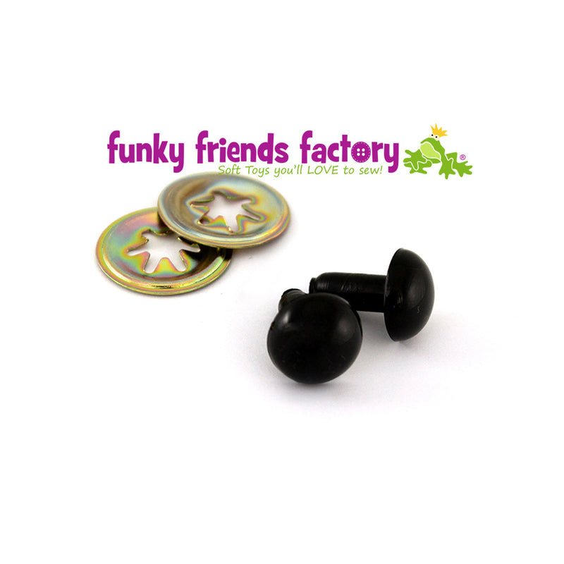 Toy Eyes Solid 12mm Black