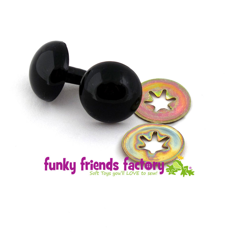 Toy Eyes Solid 18mm Black