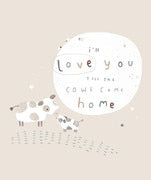 Flannel Till the Cows Come Home Panel Ash