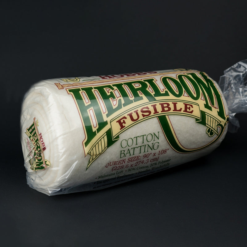 HHF90 Batting Heirloom Premium Fusible Cotton Blend 90in x 108in