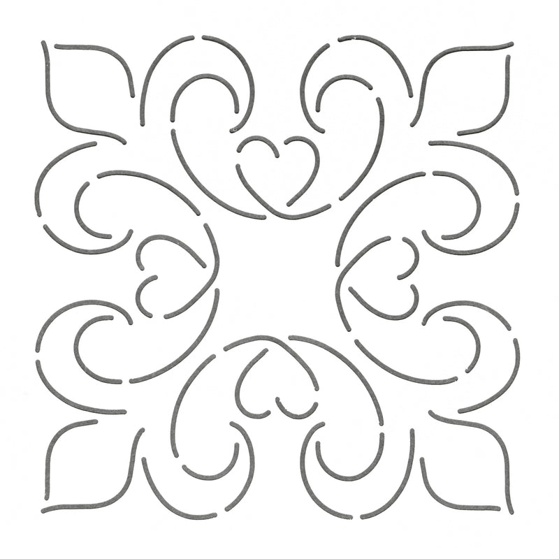 Quilt Stencil Elegance Block 6in