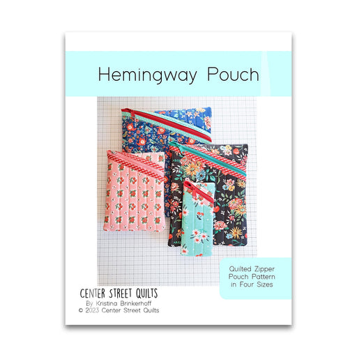Hemingway Pouch pattern by Center Street Quilts