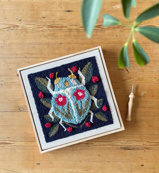 Punch Needle Square - Spring Beetle Box Kit