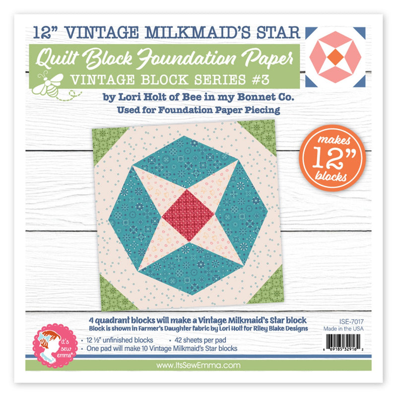 vintage-milkmaid-star-quilt-12in-foundation