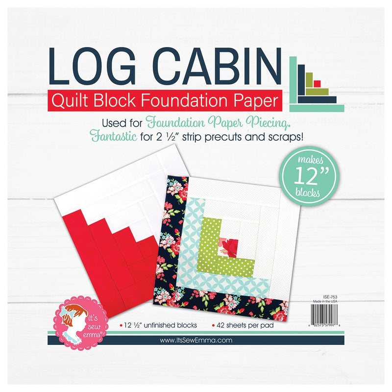 ISE-753 Log Cabin 12in Block Foundation Paper Pad