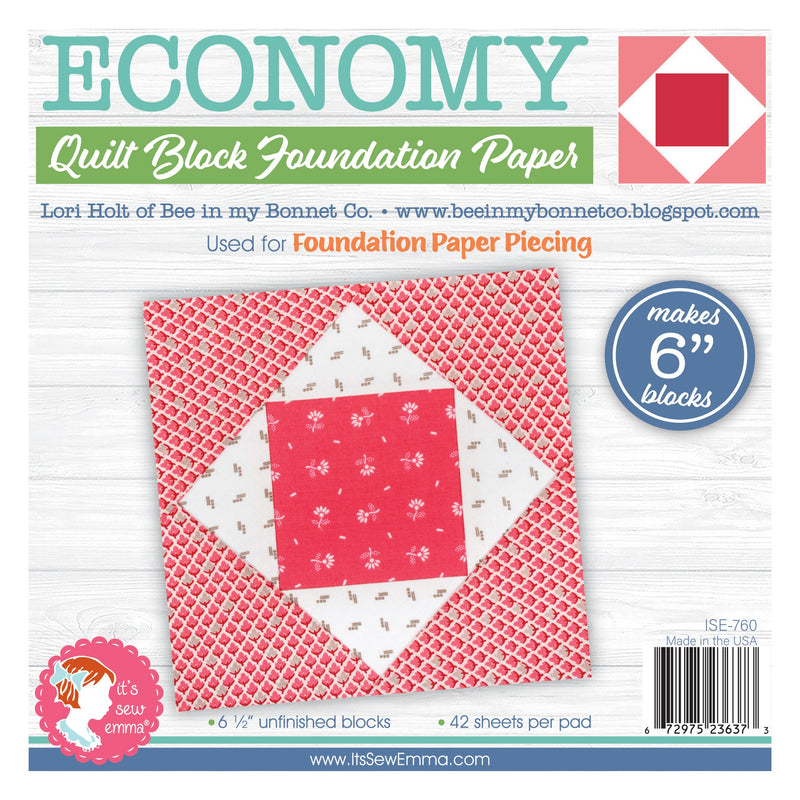 Economy Quilt Block 6in Foundation Paper Pad