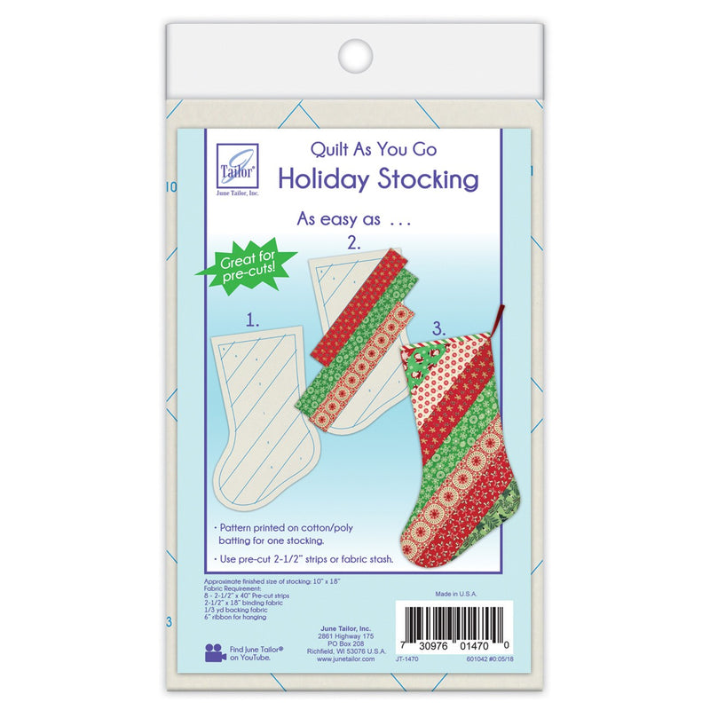 JT-1470 Quilt As You Go Holiday Stockings