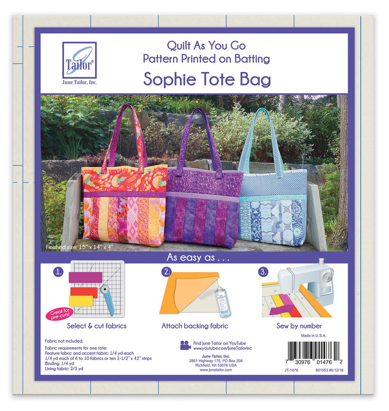 JT-1476 Quilt As You Go Tote Sophie Design