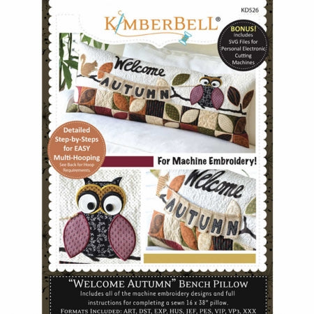Welcome-autumn-bench-pillow-machine-embroidery