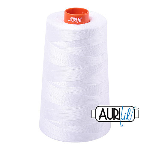 Aurifil Mako Cotton Thread 50wt 6452yds - White