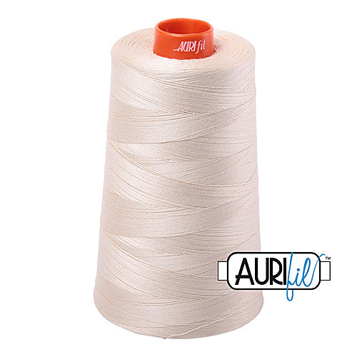 Aurifil Mako Cotton Thread 50wt 6452yds - Light Beige