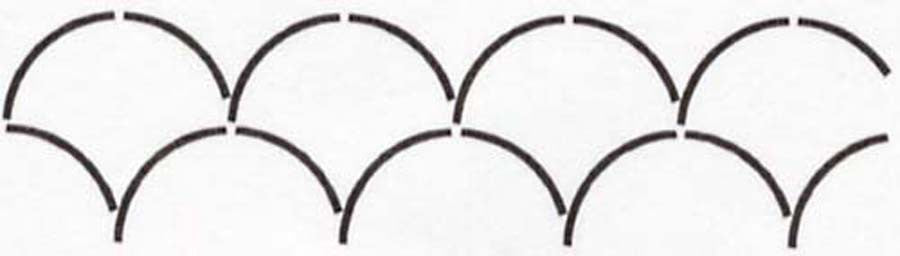 Quilt Stencil Clamshell Border — Creative Quilting
