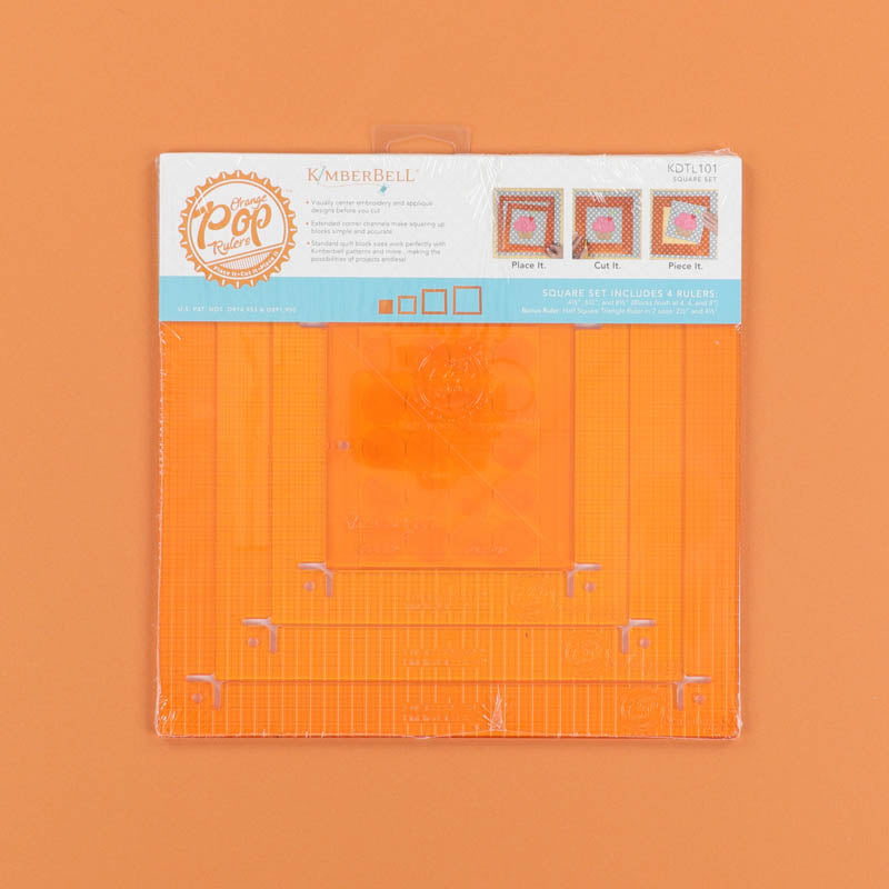 Orange Pop Ruler Square Set