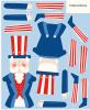 Firecracker 35 1/2" x 43 1/2" Uncle Sam Panel
