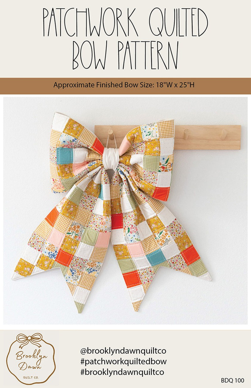 Brooklyn Dawn Patchwork Quilted Bow Pattern
