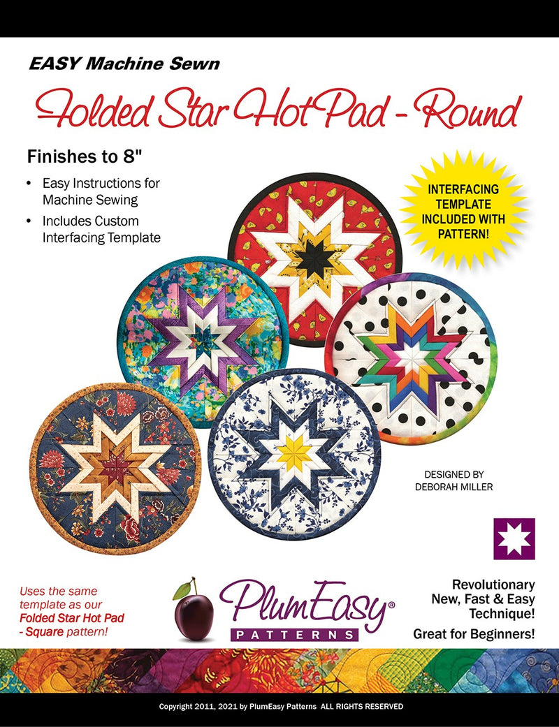 Folded Star Hot Pad - Round