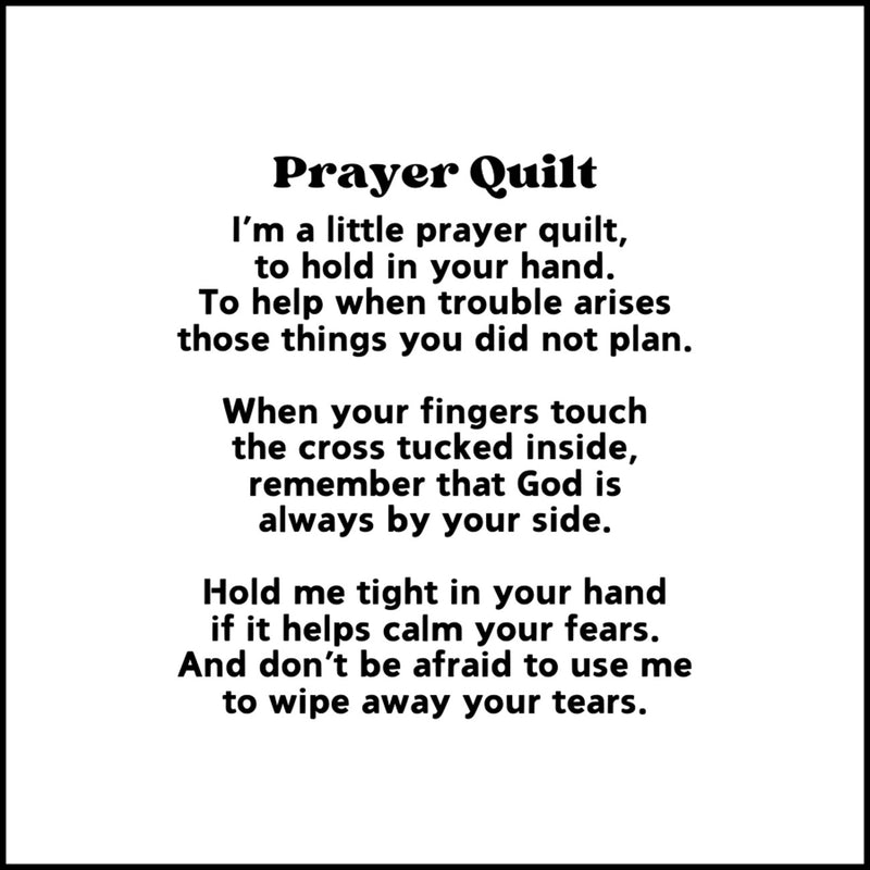 Pocket Prayer Quilt Poem Labels 30pc
